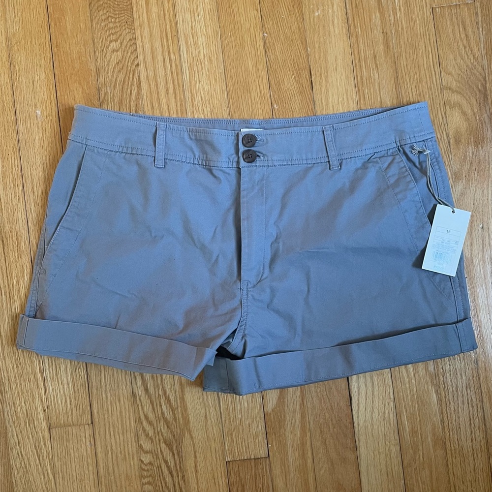 Gray Chino Shorts